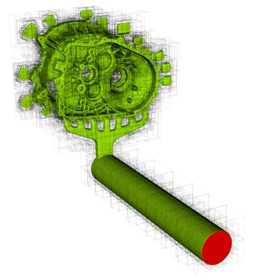 color map in mold flow analysis