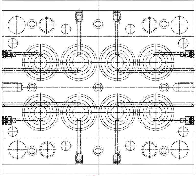 Figure 2 - Cosmetic cream jar lid mold drawing