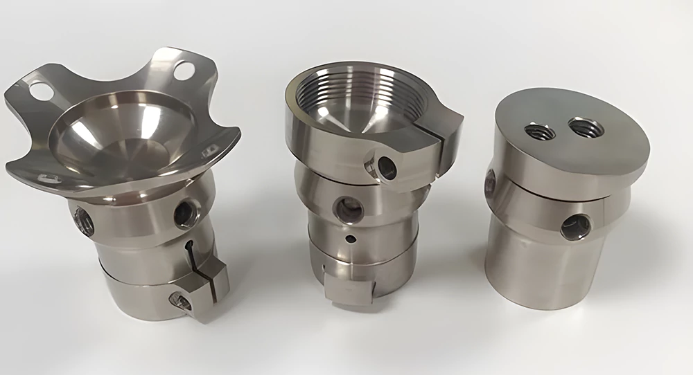 Parts made by titanium machining