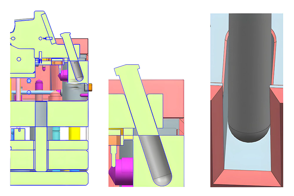 Slider Angle Pins and Slide Locking Blocks Strategic Clearance